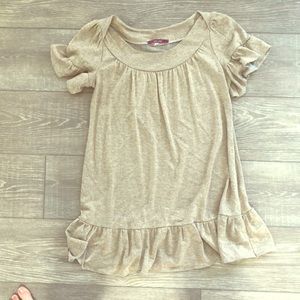Gold shimmer top